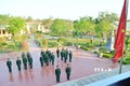 Lễ chào cờ chủ quyền đầu năm mới ở Đồn Biên phòng Đắk Ruê (Bộ đội Biên phòng tỉnh Đắk Lắk). Ảnh: TTXVN phát