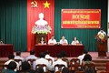 Quang cảnh buổi tiếp xúc cử tri huyện Thường Tín. Ảnh: Văn Điệp - TTXVN