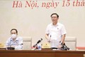Chủ tịch Quốc hội Vương Đình Huệ phát biểu, chúc mừng 96 năm Ngày báo chí Cách mạng Việt Nam. Ảnh: Doãn Tấn - TTXVN
