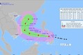 Bản đồ đường đi của siêu bão RAI trên biển Đông.Ảnh: TTXVN phát