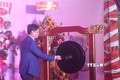 Đại diện lãnh đạo tỉnh Thừa Thiên - Huế thực hiện nghi thức khởi công dự án. Ảnh: Trần Lê Lâm - TTXVN
