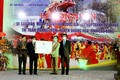 Cao Bằng đón Bằng công nhận Di sản văn hóa phi vật thể Lễ hội tranh đầu pháo thị trấn Quảng Uyên