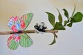 Loại vải dệt thông minh của nhóm UNSW cho phép cấu hình lại vải tạo ra các cấu trúc biến đổi hình dạng chẳng hạn như con bướm và bông hoa này và có thể cử động nhờ thủy lực. Ảnh: unsw.edu.au