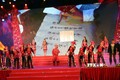 Tiết mục biểu diễn nghệ thuật tại Lễ bế mạc Ngày hội Văn hóa dân tộc Dao toàn quốc lần thứ II. Ảnh: Quân Trang - TTXVN