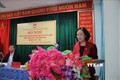 Trưởng Ban Tổ chức Trung ương Trương Thị Mai phát biểu tại buổi tiếp xúc cử tri. Ảnh: Vũ Hà - TTXVN