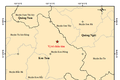 Bản đồ chấn tâm trận động đất có độ lớn 3.7 thuộc huyện Kon Plông, tỉnh Kon Tum. Ảnh: igp-vast.vn