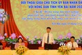 Chủ tịch UBND tỉnh Yên Bái Trần Huy Tuấn chủ trì Hội nghị. Ảnh: Tiến Khánh - TTXVN