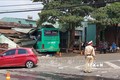 Hiện trường vụ tai nạn giao thông xảy ra tại ngã 3 La Sơn, phường Chi Lăng, thành phố Pleiku (Gia Lai). Ảnh: Quang Thái - TTXVN