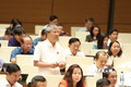 Đại biểu Quốc hội tỉnh An Giang Nguyễn Lân Hiếu phát biểu tại phiên họp. Ảnh: Phương Hoa - TTXVN