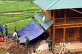 Một ngôi nhà của người dân ở xã Mường Lạn, huyện Sốp Cộp bị ảnh hưởng do mưa lũ. Ảnh: Hữu Quyết - TTXVN
