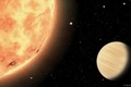 Ảnh đồ họa mô tả hành tinh "hỏa ngục" vừa được phát hiện - Ảnh: SCI-NEWS