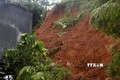 Sạt lở đất tại Làng Pẳn, xã Quang Kim, huyện Bát Xát. Ảnh: Quốc Khánh - TTXVN