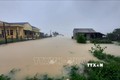Nước lũ gây ngập lụt tại xã Cam Thụy, huyện Cam Lộ. Ảnh: Hồ Cầu - TTXVN