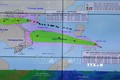 Sơ đồ đường đi của bão số 7 và áp thấp nhiệt đới (ATNĐ) hình thành gần biển Đông. Ảnh: Vũ Sinh - TTXVN