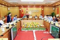 Quang cảnh buổi làm việc của lãnh đạo tỉnh Lạng Sơn với Ủy ban Dân tộc và đại diện ADB. Ảnh: Thái Thuần - TTXVN