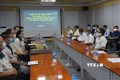 Vũ Đức Đam làm Trưởng đoàn làm việc với lãnh đạo Công ty Taekwang Vina (Khu công nghiệp Biên Hòa 2, thành phố Biên Hòa) về công tác phòng chống dịch bệnh COVID-19. Ảnh: Lê Xuân-TTXVN