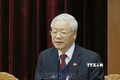 Tổng Bí thư, Chủ tịch nước Nguyễn Phú Trọng phát biểu tại Hội nghị lần thứ nhất Ban Chấp hành Trung ương Đảng khóa XIII. Ảnh: TTXVN