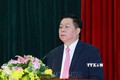Thượng tướng Nguyễn Trọng Nghĩa, Bí thư Trung ương Đảng, Trưởng Ban Tuyên giáo Trung ương phát biểu nhận nhiệm vụ. Ảnh: Phương Hoa - TTXVN