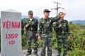 Cán bộ, chiến sĩ Đồn Biên phòng Bắc Sơn tuần tra, kiểm soát khu vực Cột mốc . Ảnh: baoquangninh.com.vn