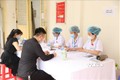 Tiêm vaccine phòng COVID-19 tại điểm tiêm chủng 26 Lương Ngọc Quyến (quận Hoàn Kiếm). Ảnh: Minh Quyết - TTXVN
