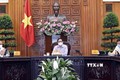 Thủ tướng Phạm Minh Chính chủ trì cuộc họp Thường trực Chính phủ về công tác tổ chức bầu cử trong bối cảnh dịch bệnh COVID-19. Ảnh : TTXVN