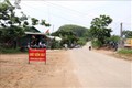 Khu vực đặt chốt kiểm soát, phòng chống dịch COVID-19 tại bản Nà Bó, xã Nà Bó, huyện Mai Sơn. Ảnh: Hữu Quyết/TTXVN