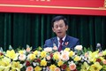 Ông Dương Văn Trang, Ủy viên Ban chấp hành Trung ương Đảng, Bí thư Tỉnh ủy phát biểu sau khi được tính nhiệm bầu giữ chức Chủ tịch HĐND tỉnh Kon Tum nhiệm kỳ 2021-2026. Ảnh: Cao Nguyên-TTXVN 