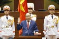 Chủ tịch nước Nguyễn Xuân Phúc tuyên thệ nhậm chức trước Quốc hội, đồng bào và cử tri cả nước. Ảnh: Phạm Kiên - TTXVN