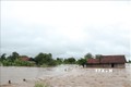 Nhiều nhà dân ở xã Cư Kbang, huyện Ea Súp (Đắk Lắk) bị ngập sâu trong nước lũ. Ảnh: Tuấn Anh - TTXVN