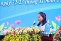 Bà Tô Thị Tâm tái đắc cử Chủ tịch Hội Liên hiệp phụ nữ tỉnh Đắk Lắk lần thứ XVII, nhiệm kỳ 2021 - 2026. Ảnh: Hoài Thu – TTXVN
