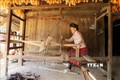 Nghề dệt thổ cẩm là một trong những nét văn hóa lâu đời, đặc sắc nhất của người Mông ở Yên Bái. Ảnh: Tiến Khánh - TTXVN
