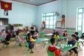 Học sinh mần non trường Mầm non Tân Thành, thành phố Buôn Ma Thuột ngày đầu tiên đến trường trong năm học 2021-2022. Ảnh: Tuấn Anh – TTXVN
