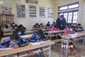 Học sinh, giáo viên các trường trên địa bàn huyện Phong Thổ chấp hành nghiêm việc đeo khẩu trang phòng, chống dịch COVID-19. Ảnh: Đinh Thùy-TTXVN
