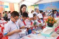 Ngày hội Sách và Văn hoá đọc thu hút đông đảo học sinh, sinh viên. Ảnh: Trần Trang-TTXVN

