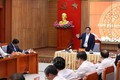 Thủ tướng Phạm Minh Chính làm việc với lãnh đạo chủ chốt tỉnh Khánh Hoà. Ảnh: Dương Giang-TTXVN
