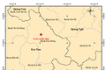 Bản đồ chấn tâm một trong ba trận động đất ngày 15 tháng 4 năm 2022 xảy ra tại khu vực huyện Kon Plông, tỉnh Kon Tum. Ảnh: igp-vast.vn