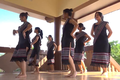 Các học viên lớp múa của Hợp tác xã dịch vụ Nông - Lâm - Văn hóa Làng Teng (xã Ba Thành, huyện Ba Tơ, tỉnh Quảng Ngãi) say sưa tập luyện 
