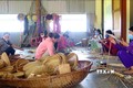 Hợp tác xã Mây tre đan Bao la xã Quảng Phú giải quyết việc làm cho nhiều lao động địa phương. Ảnh: Tường Vi - TTXVN
