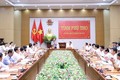 Thủ tướng Phạm Minh Chính làm việc với Ban Thường vụ Tỉnh ủy Phú Thọ. Ảnh: Dương Giang-TTXVN
