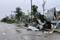 Thiệt hại do bão số 4 gây ra tại thành phố Tam Kỳ. Ảnh: Trần Tĩnh – TTXVN