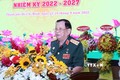 Thượng tướng Nguyễn Văn Được, Chủ tịch Hội Cựu chiến binh Việt Nam, phát biểu tại Đại hội Hội Cựu chiến binh Thành phố Hồ Chí Minh lần thứ VII, nhiệm kỳ 2022-2027. Ảnh: Xuân Khu-TTXVN
