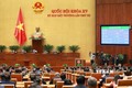Quốc hội biểu quyết thông qua Chương trình Kỳ họp bất thường lần thứ 4, Quốc hội khóa XV. Ảnh: Dương Giang-TTXVN
