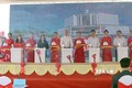 Lãnh đạo tỉnh Phú Yên thực hiện nghi thức khởi công xây dựng bệnh viện Sản Nhi Phú Yên. Ảnh: Xuân Triệu - TTXVN
