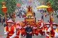 Đoàn rước kiệu của xã Hy Cương, thành phố Việt Trì. Ảnh: Tuấn Đức - TTXVN
