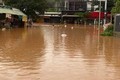 Mưa lớn kéo dài gây ngập lụt nặng tại nhiều địa phương của huyện Bù Đăng. Ảnh: TTXVN phát