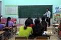 Lớp học xóa mù chữ tại xã Chư Drăng, huyện Krông Pa, tỉnh Gia Lai. Ảnh: TTXVN phát