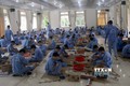 Các học viên cai nghiện ma túy được đào tạo nghề. Ảnh: Nguyễn Nam - TTXVN
