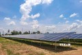 Một trang trại kết hợp năng lượng mặt trời ở tỉnh Kiên Giang. Ảnh: TTXVN phát
