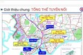 Toàn bộ ảnh sơ đồ tuyến đường nối cao tốc Biên Hòa - Vũng Tàu đoạn từ quốc lộ 56 đến nút giao vòng xoay quốc lộ 51B,C. Ảnh: TTXVN phát