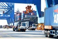 Hoạt động xuất khẩu hàng hóa trên cụm cảng Cái Mép - Thị Vải, thị xã Phú Mỹ, tỉnh Bà Rịa - Vũng Tàu. Ảnh: Hồng Đạt - TTXVN